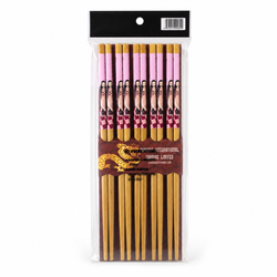 Anime-Inspired Bamboo Chopsticks – 10 Pair Set