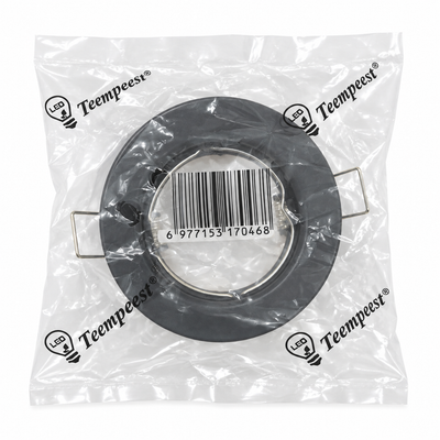 Teempeest Round Recessed Ceiling Spotlight Holder – Black