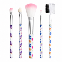 5-Piece Floral Handle Makeup Brush Set