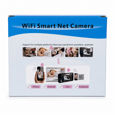 WiFi Smart Pan/Tilt Security Camera with Two-Way Audio