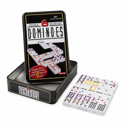 Double Six Color Dot Dominoes
