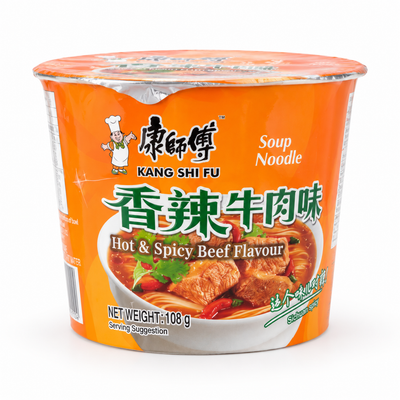 Kang Shi Fu Hot & Spicy Beef Soup Noodles 108g