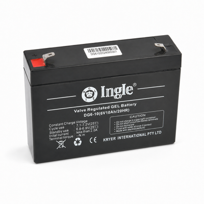 Ingle DG6-10 6V 10Ah Rechargeable GEL Battery