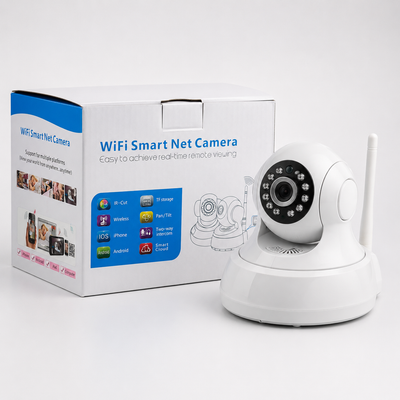 WiFi Smart Pan/Tilt Security Camera with Two-Way Audio