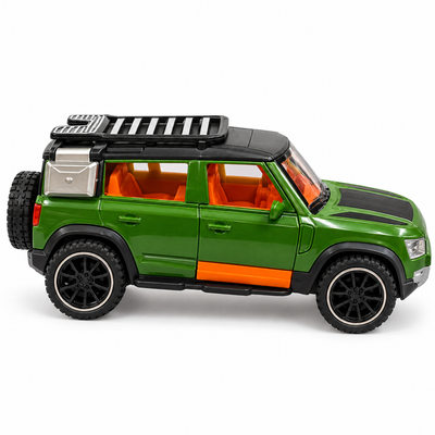 Green Off-Road Friction Toy SUV with Roof Rack | Mr Panda