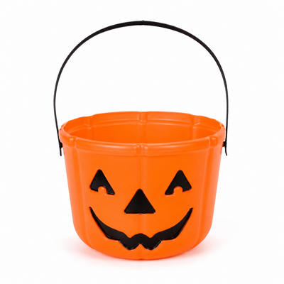 Halloween Pumpkin Trick-or-Treat Candy Bucket – Orange