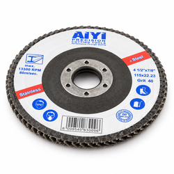 AIYI 115mm 40 Grit Flap Disc for Steel | Mr Panda