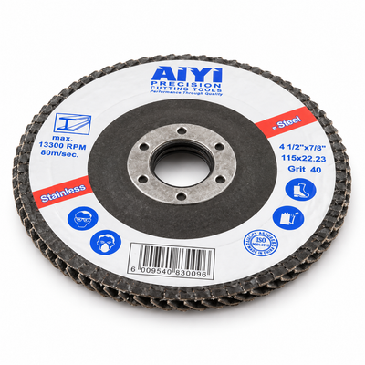 AIYI 115mm 40 Grit Flap Disc for Steel | Mr Panda