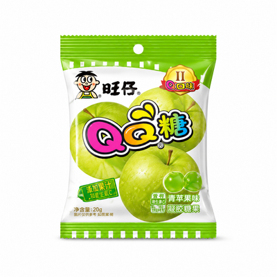 Want Want QQ Green Apple Gummy Candy 20g