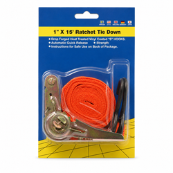 1-Inch x 15-Foot Ratchet Tie-Down Strap | MrPanda