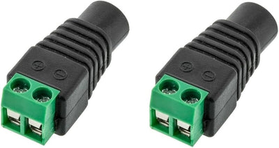 DC Female Jack Plug Connectors with Terminal Blocks