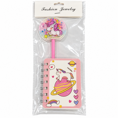 Pink Unicorn Mini Notebook & Pen Set – 2 Piece | Mr Panda