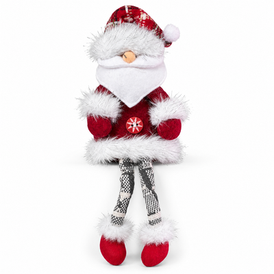 Sitting Santa Claus Christmas Decoration with Dangling Legs