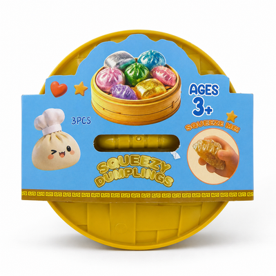 Squeezy Dumplings – 3 Piece Glitter Squishy Toy Set