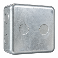 4 × 4 Metal Electrical Back Box – Silver | Mr Panda