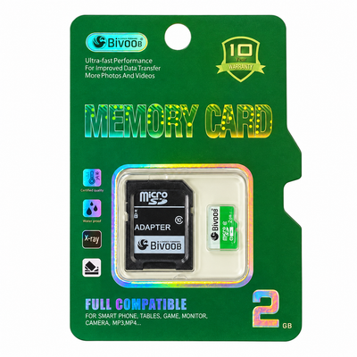 Bivoob 2GB MicroSD Card with SD Adapter | Mr Panda