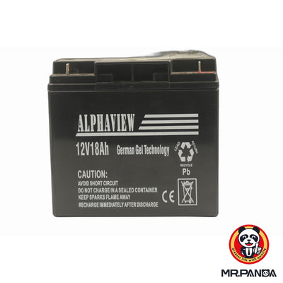ALPHAVIEW 12V 18Ah Battery