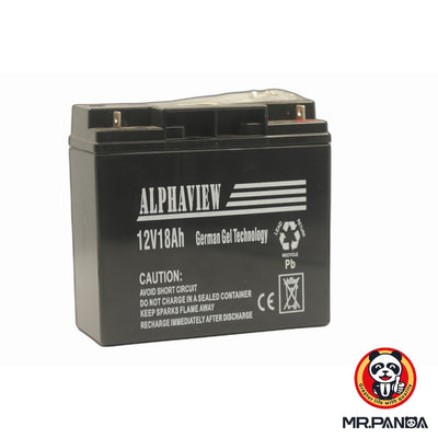 ALPHAVIEW 12V 18Ah Battery