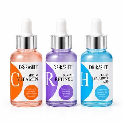 DR·RASHEL Facial Serum Set | Vitamin C, Retinol & Hyaluronic Acid
