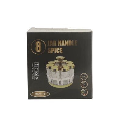 Rotating Spice Jar Set - 8-Piece