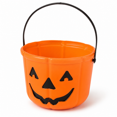 Halloween Pumpkin Trick-or-Treat Candy Bucket – Orange