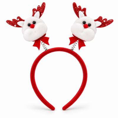 Christmas Reindeer Headband with Springy Antlers | Mr Panda