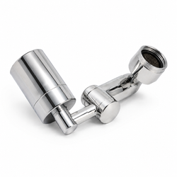 360° Rotating Splash Filter Faucet Extender – Chrome