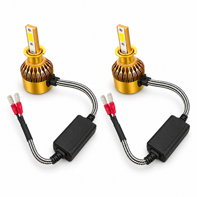 Dual-Colour LED Headlight Bulb – White & Yellow Light