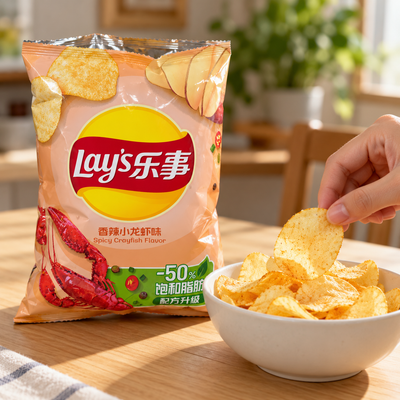 Lay’s Spicy Crayfish Flavour Potato Chips | Mr Panda