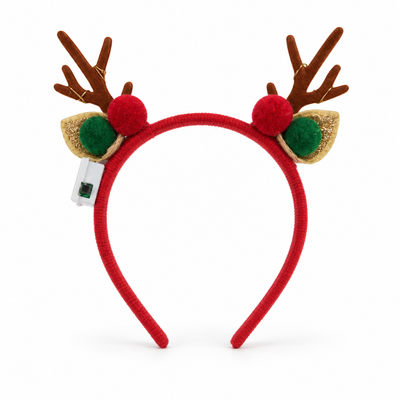 Christmas Reindeer Antler Headband – Red | Mr Panda