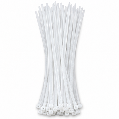 White Cable Ties 4 × 250mm 50 Pack | Mr Panda