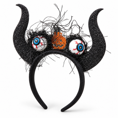 Halloween Eyeball & Pumpkin Headband