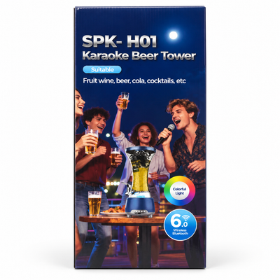 SPK-H01 Karaoke Beer Tower Bluetooth Dispenser | Mr Panda