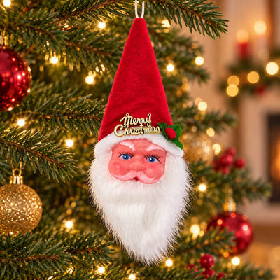 Santa Face Christmas Hanging Ornament | MrPanda