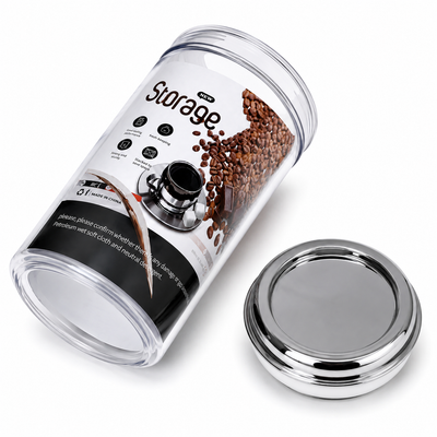 Storage Canister with Airtight Lid | Clear Kitchen Storage Container