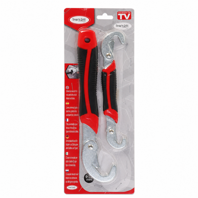 Snap’n Grip Universal Adjustable Wrench Set – 2 Piece