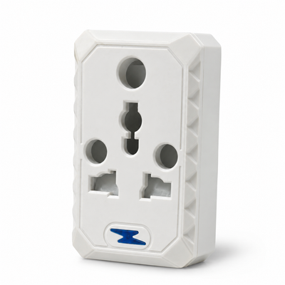 Universal Multi-Plug Travel Adaptor – White