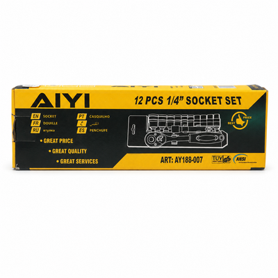 AIYI 12-Piece 1/4-Inch Socket Set | MrPanda