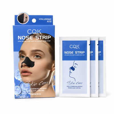 CQK Hyaluronic Acid Deep Cleansing Nose Strips – 10 Pack