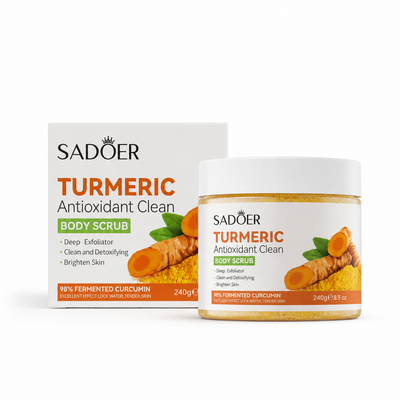 SADOER Turmeric Body Scrub 240g | Exfoliating Scrub