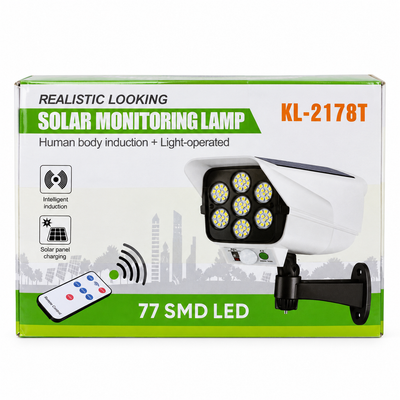 KL-2178T Solar Sensor Light 77 LED with Remote | Mr Panda
