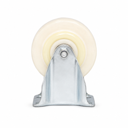 4-Inch Fixed Nylon Caster Wheel with Metal Bracket
