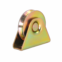 80mm Heavy-Duty Steel Gate Pulley Wheel with Bracket