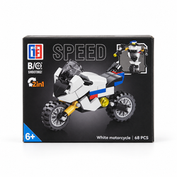 2-in-1 Motorcycle Robot Building Blocks – 68 Pieces