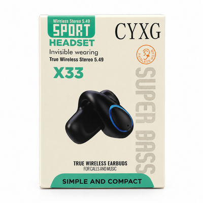 CYXG X33 Wireless Open-Ear Clip-On Earbuds White | Mr Panda