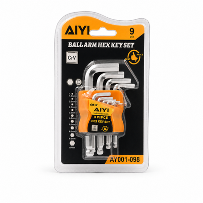 AIYI 9-Piece Ball-End Hex Key Set | MrPanda