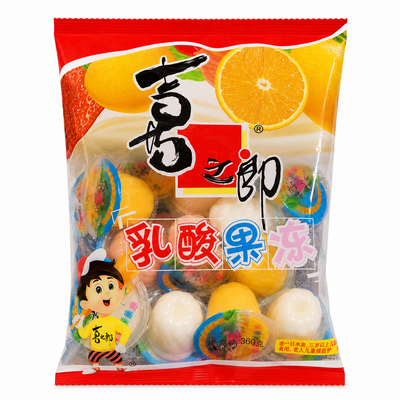 Hao Zhi Lang Assorted Fruit-Flavoured Lactic Acid Jelly – 360g