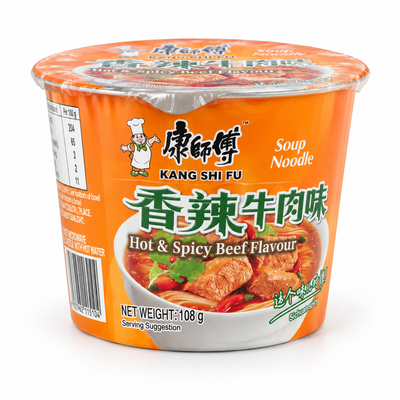 Kang Shi Fu Hot & Spicy Beef Soup Noodles 108g