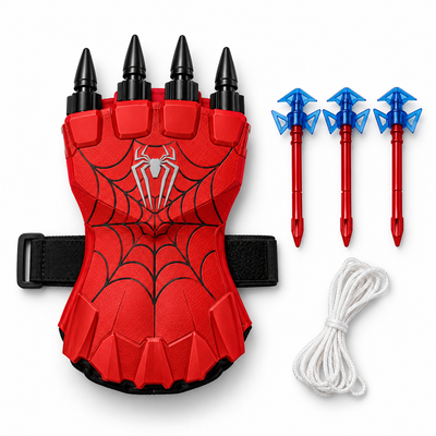 Superhero Web Shooter Set with Mask and Gloves – Red