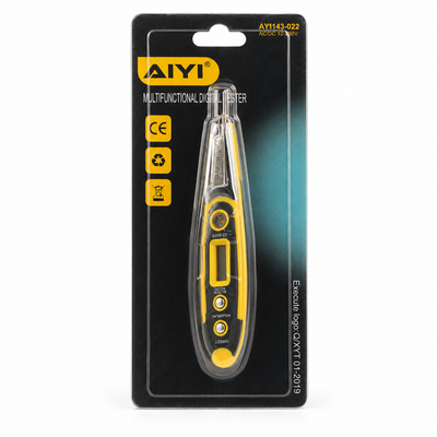 AIYI Digital Voltage Tester Pen AC/DC 12–250V